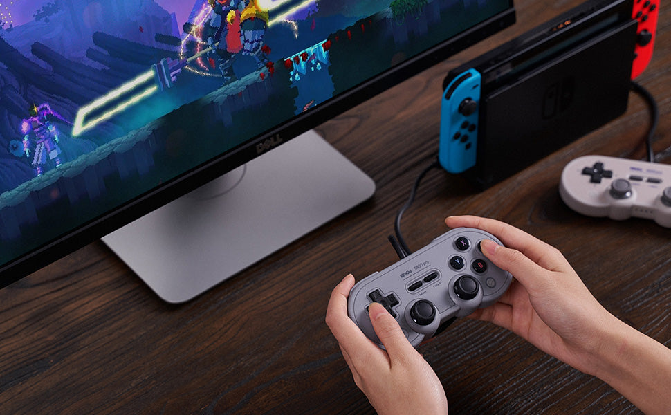 Control 8bitdo Sn30 Pro con cable USB