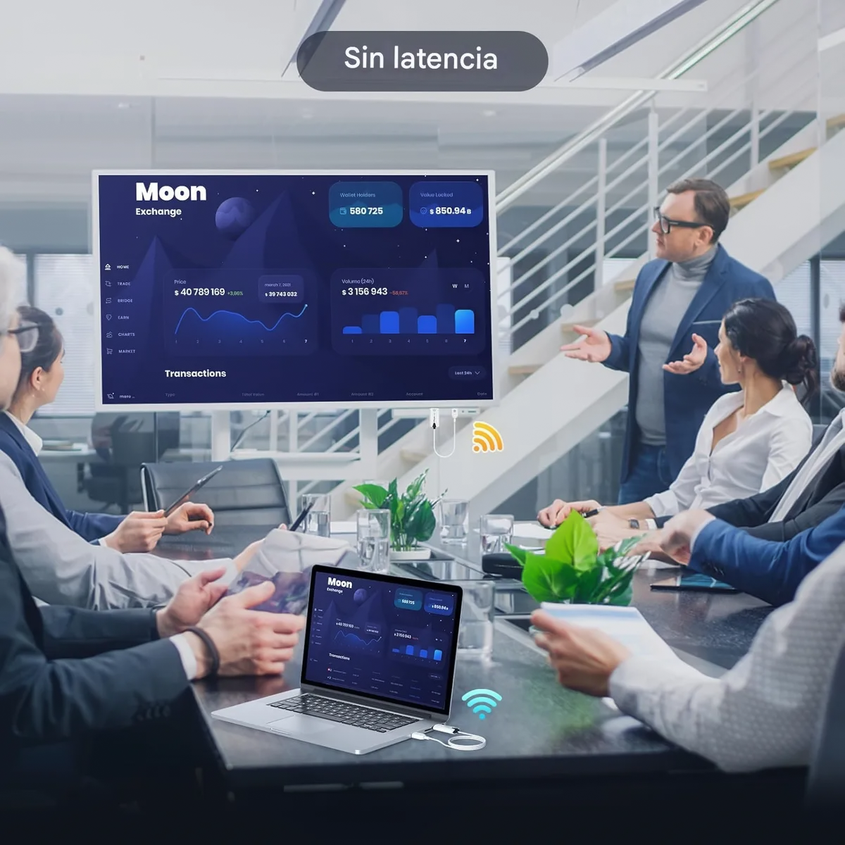 Transmisor receptor inalámbrico HDMI