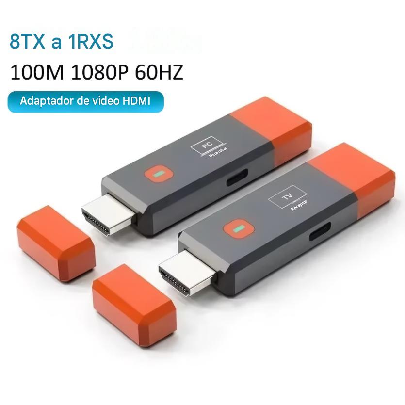 Transmisor-Receptor Adaptador Inalámbrico HDMI
