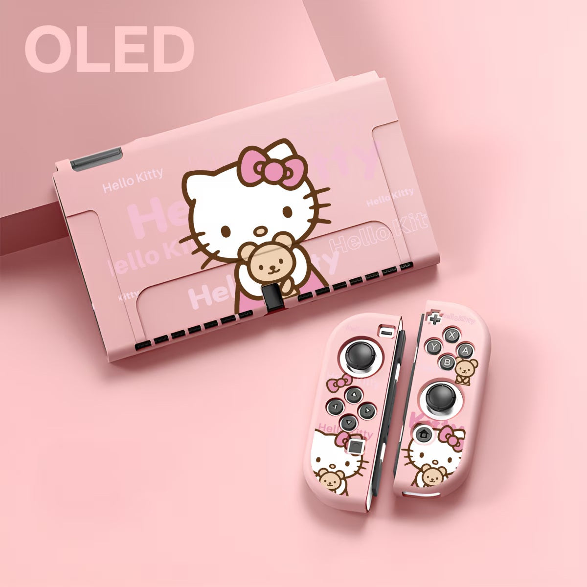 Carcasa Hello Kitty Nintendo Switch OLED