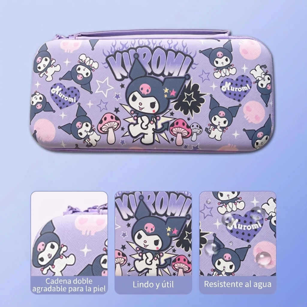 Estuche Kuromi Hongos para Nintendo Switch 2