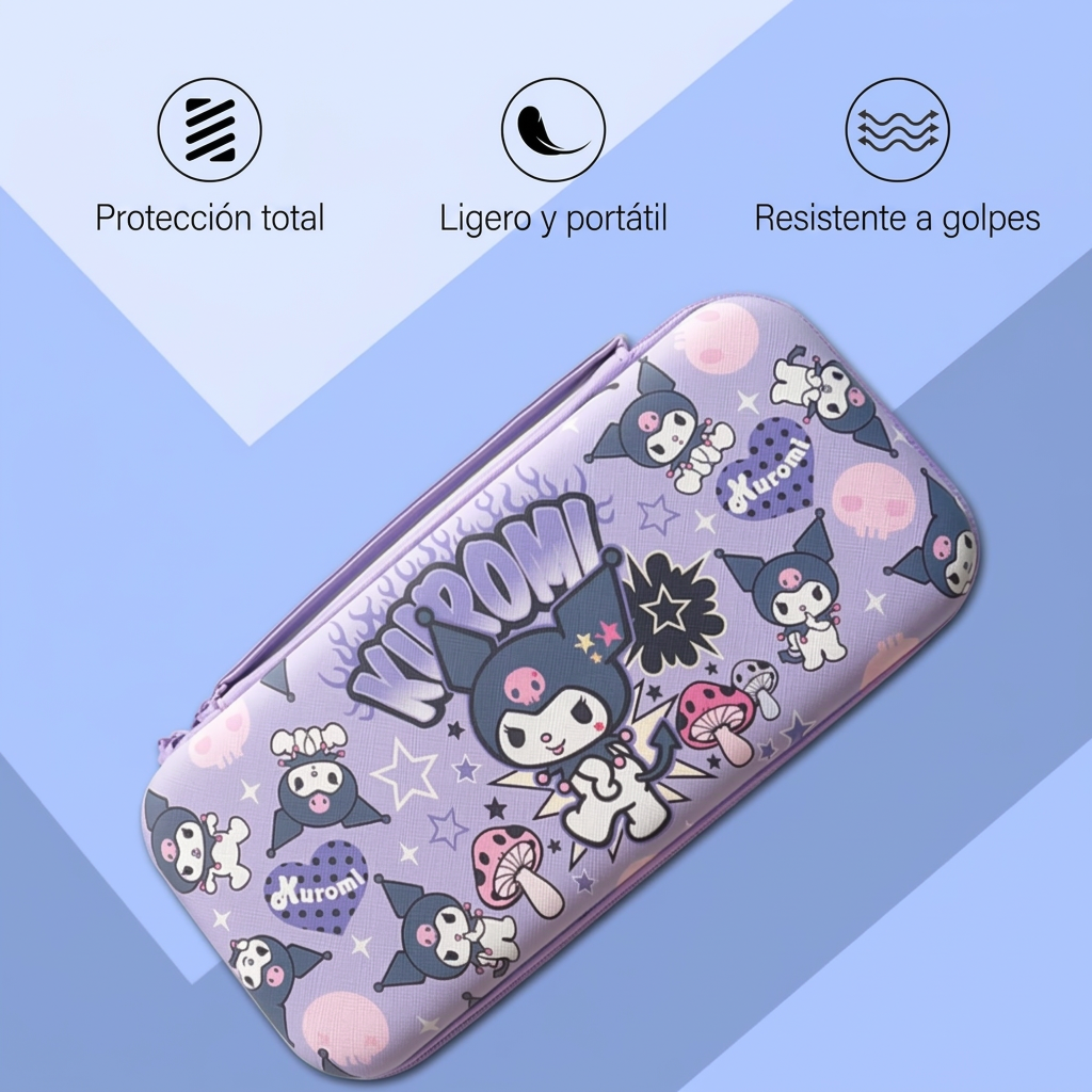 Estuche Kuromi Hongos para Nintendo Switch 2