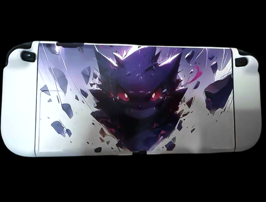Carcasa Nintendo Switch 2 de Gengar (Blanco)
