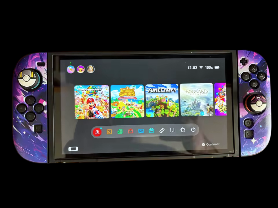 Carcasa Nintendo Switch 2 de Gengar (Violeta)