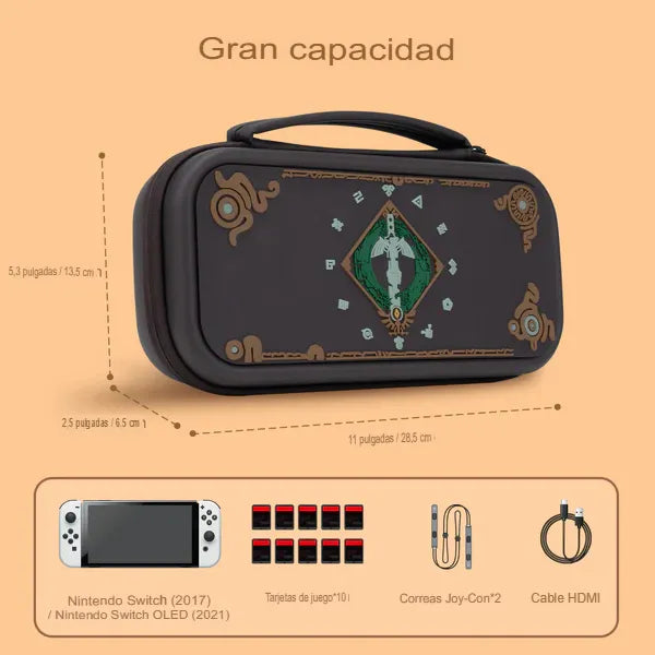 Estuche "The Legend of Zelda" luminoso para Nintendo Switch