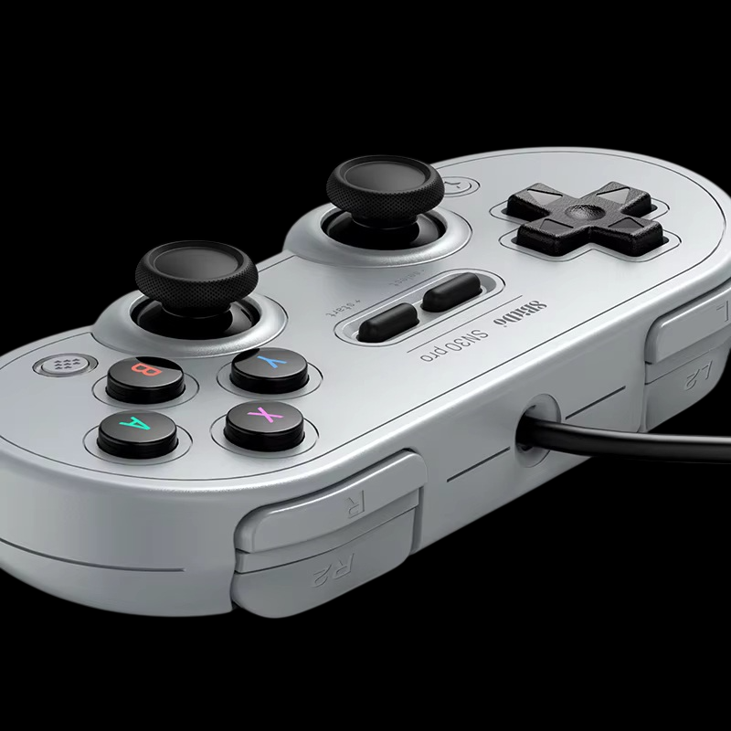 Control 8bitdo Sn30 Pro con cable USB