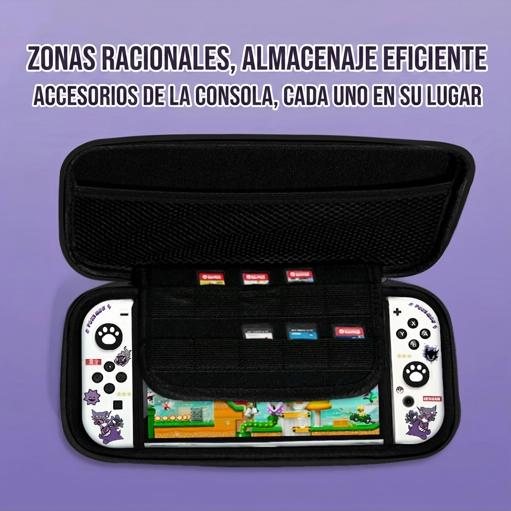 Estuche para Nintendo Switch Oled de Gengar, Gastly y Haunter