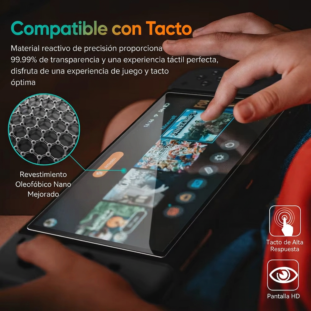 Vidrio Templado para Nintendo Switch 2