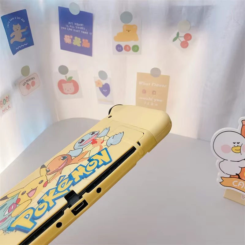 Carcasa para NS OLED de Pikachu, Bulbasaur, Charmander y Squirtle