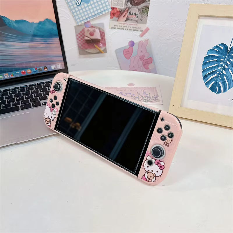 Carcasa Hello Kitty Nintendo Switch OLED