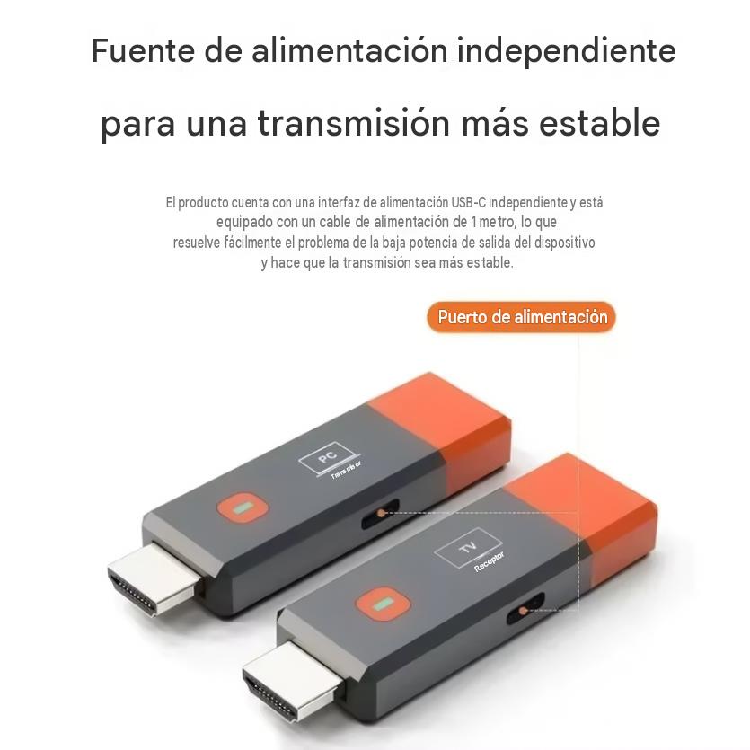 Transmisor-Receptor Adaptador Inalámbrico HDMI