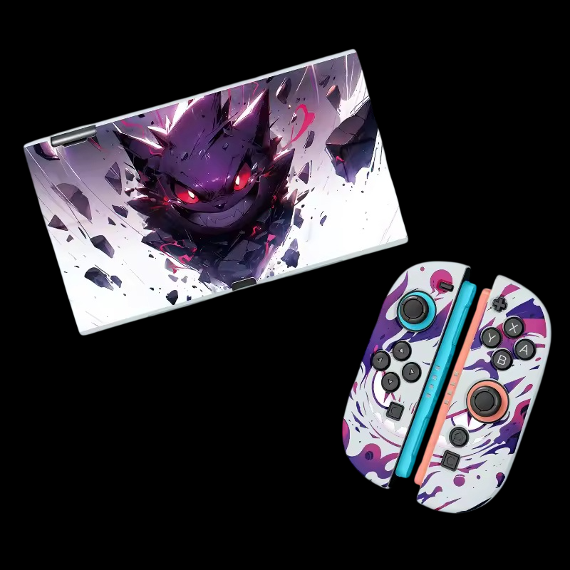Carcasa Nintendo Switch 2 de Gengar (Blanco)