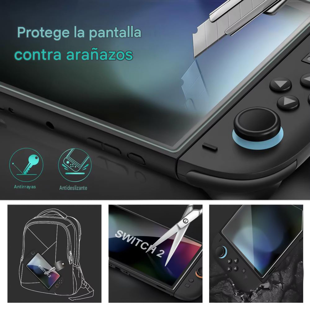 Vidrio Templado para Nintendo Switch 2