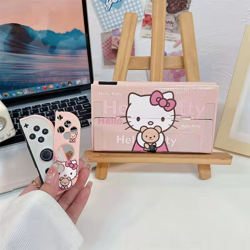 Carcasa Hello Kitty Nintendo Switch OLED