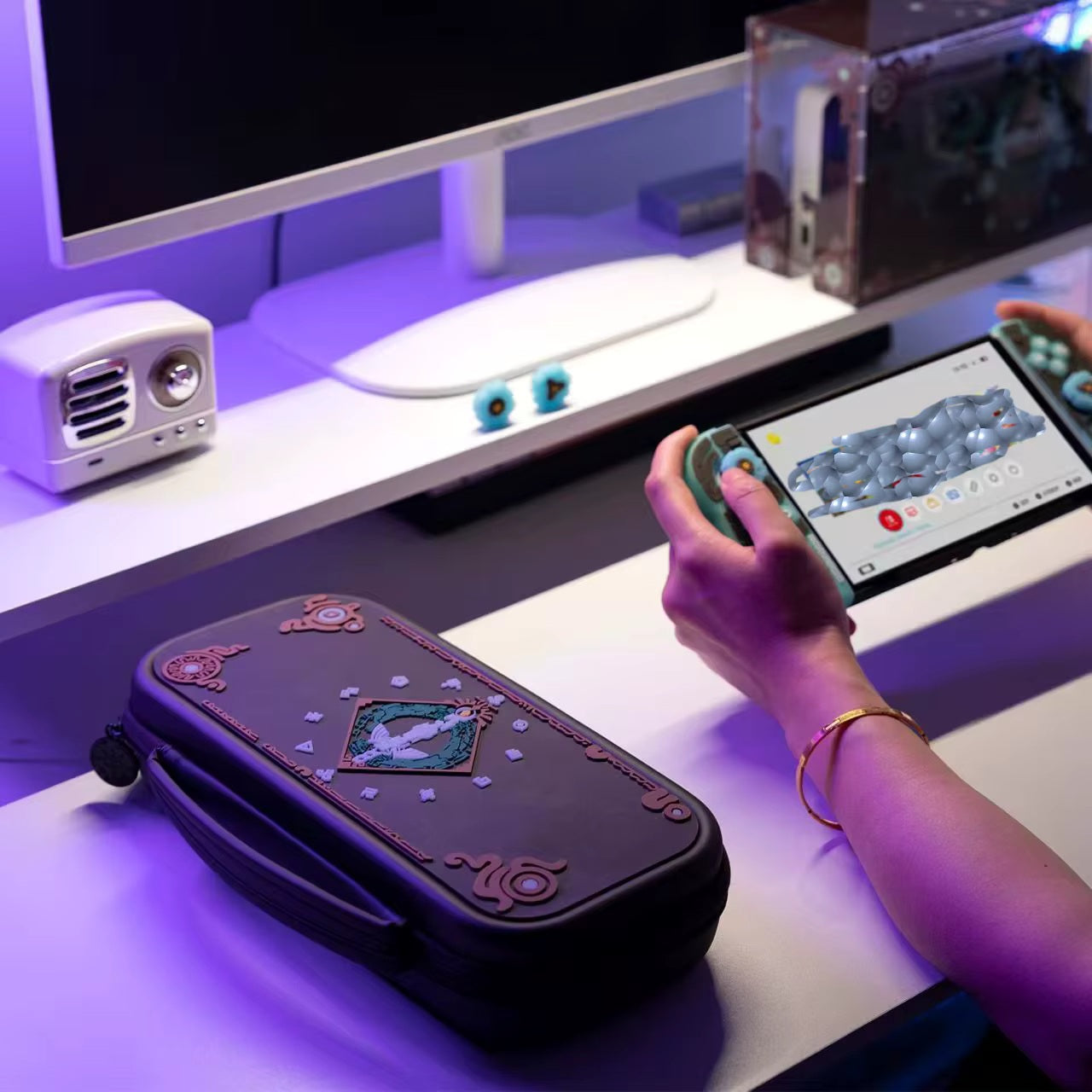 Estuche "The Legend of Zelda" luminoso para Nintendo Switch