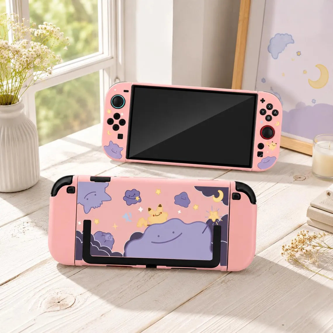 Carcasa Nintendo Switch 2 de Ditto (Rosada)